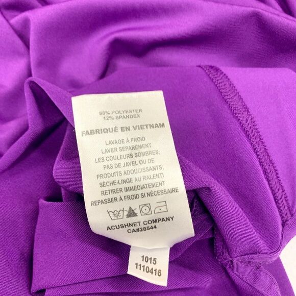 Footjoy Shirt Men Large Purple Golf Polo Golfer FJ Stretch Preppy The Highlands - Picture 11 of 14